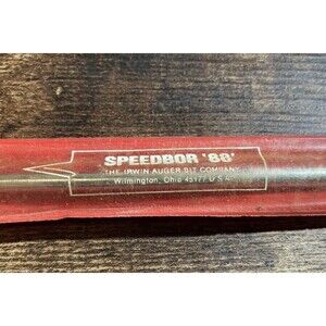 IRWIN SPEEDBOR 88-Plus Wood Drill Bit 3/8 (6) Inches Vintage Tool with Case